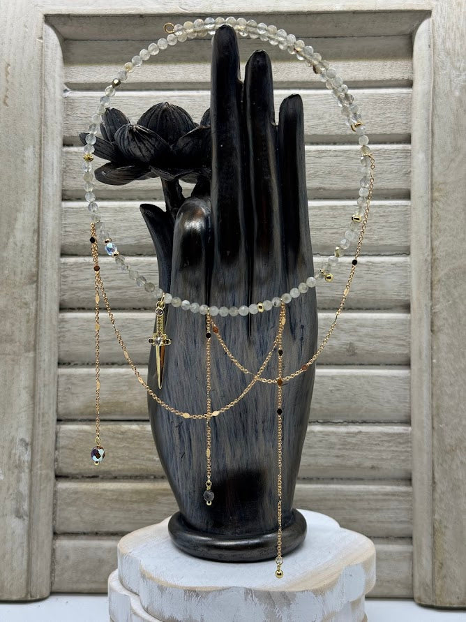 Beaded Choker - Labradorite Dreams
