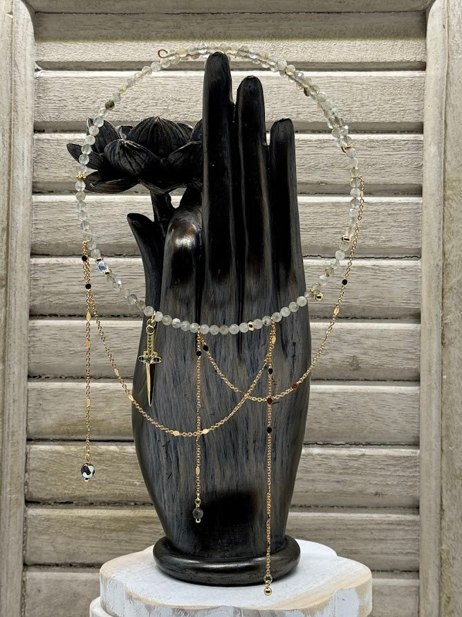 Beaded Choker - Labradorite Dreams