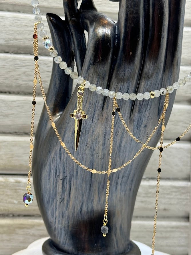 Beaded Choker - Labradorite Dreams