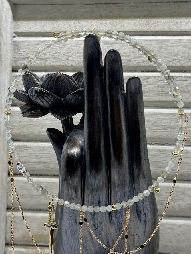 Beaded Choker - Labradorite Dreams