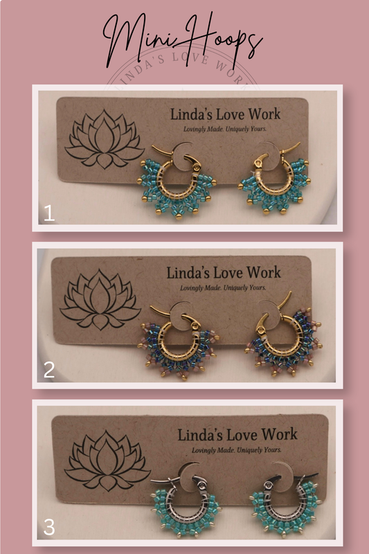 Love Work Mini Hoops | Soft Glow Edit | 9 Styles