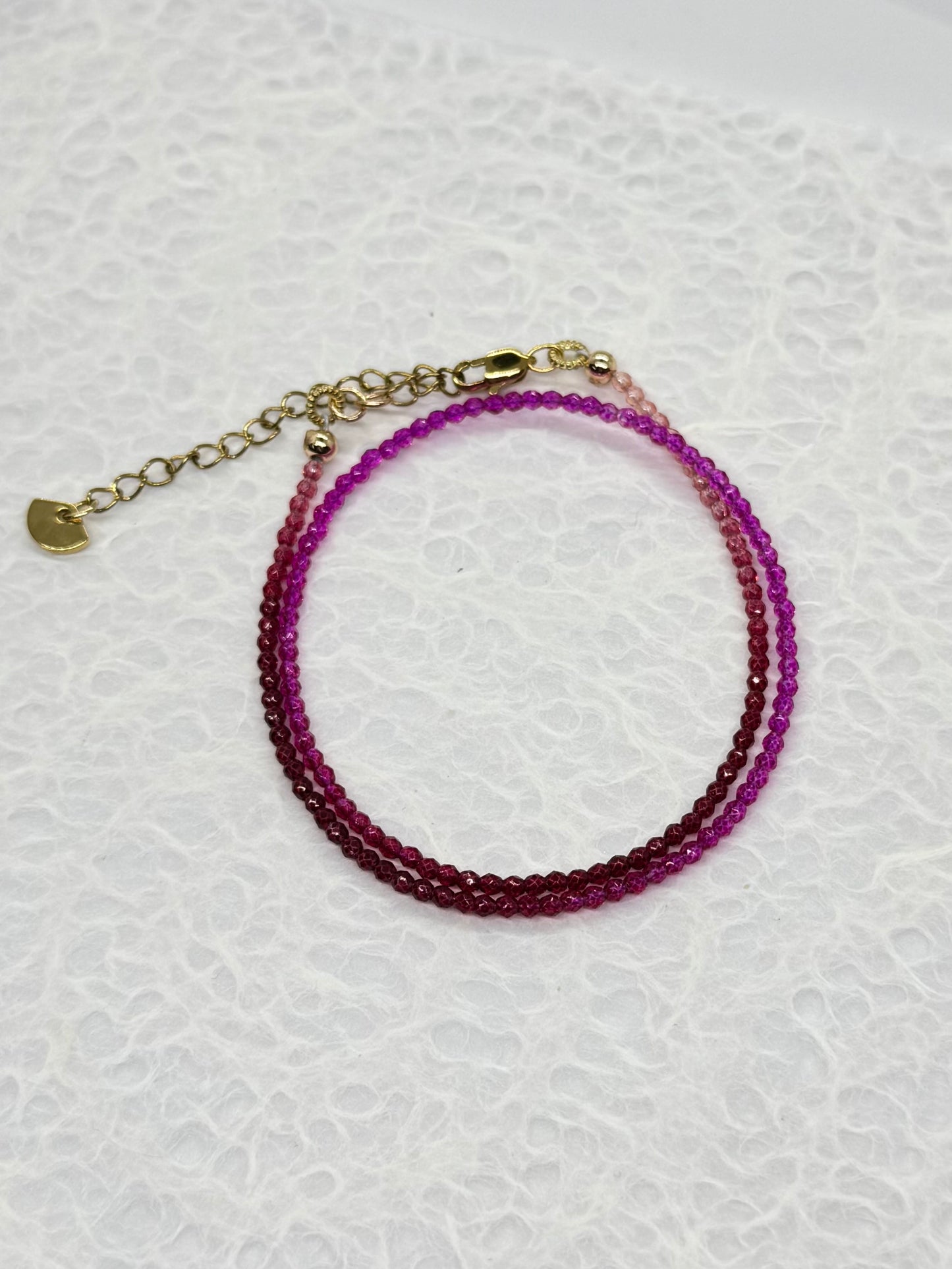 Crimson Bloom Wrap Bracelet