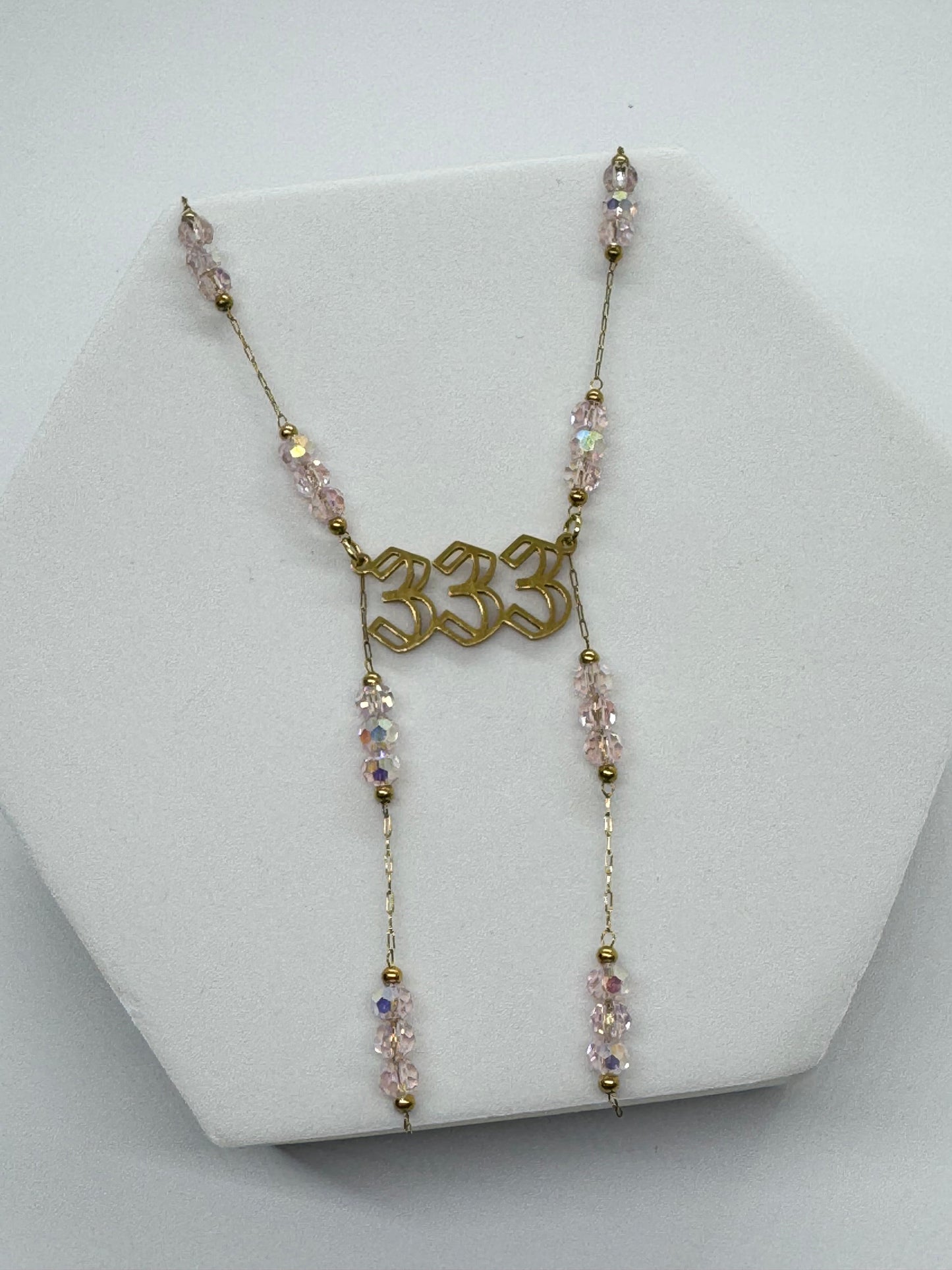 Sacred Angel Number 333 Glow Necklace