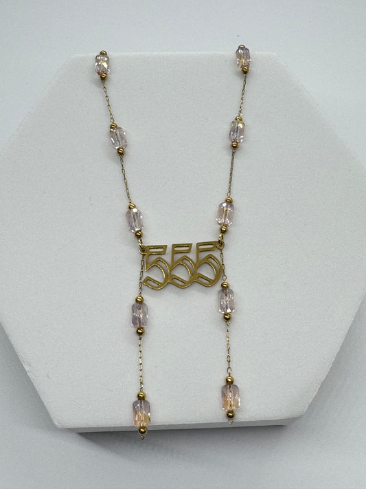 Sacred Angel Number 555 Glow Necklace